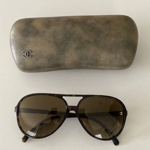 Authentic Chanel Sunglasses with Case